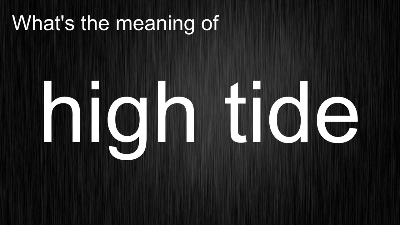 What is high tide? English Word Pronunciation Techniques Revealed!