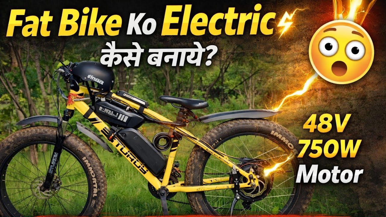 How to Convert a Regular Fat Bike into an Electric Fat Bike | Easy DIY Guide #ebike