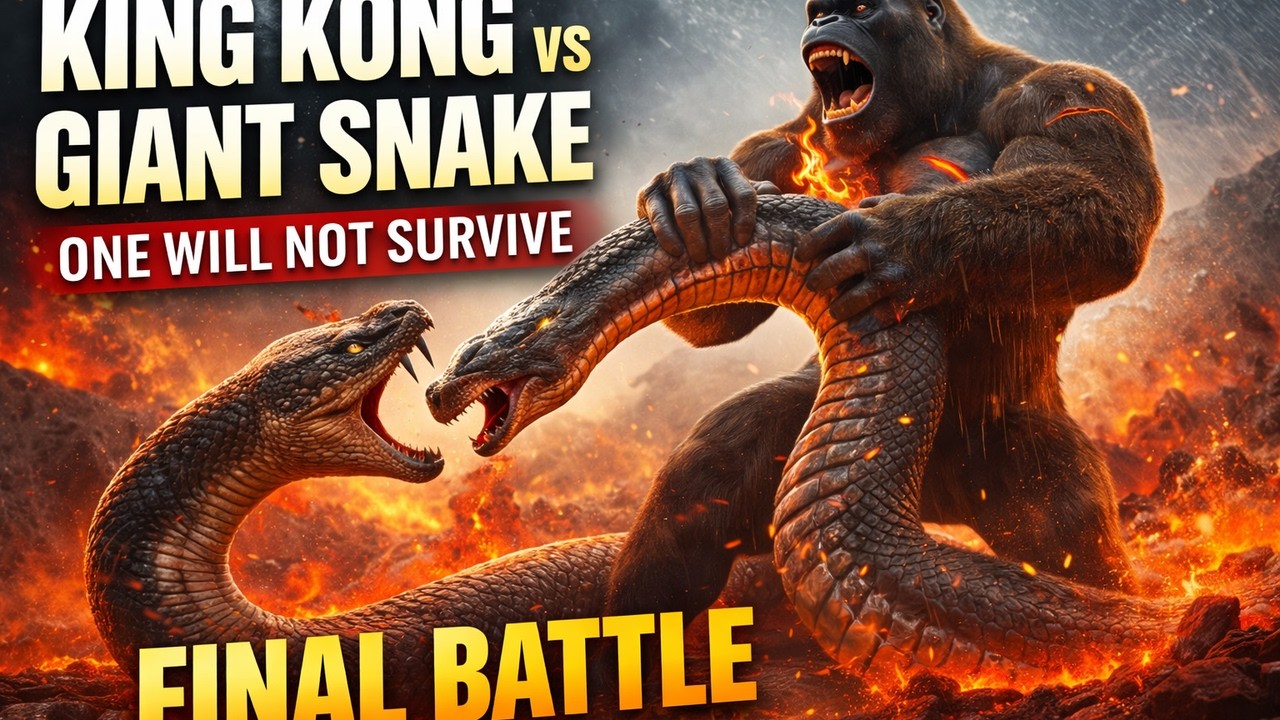King Kong vs Giant Snake — One Will Not Survive