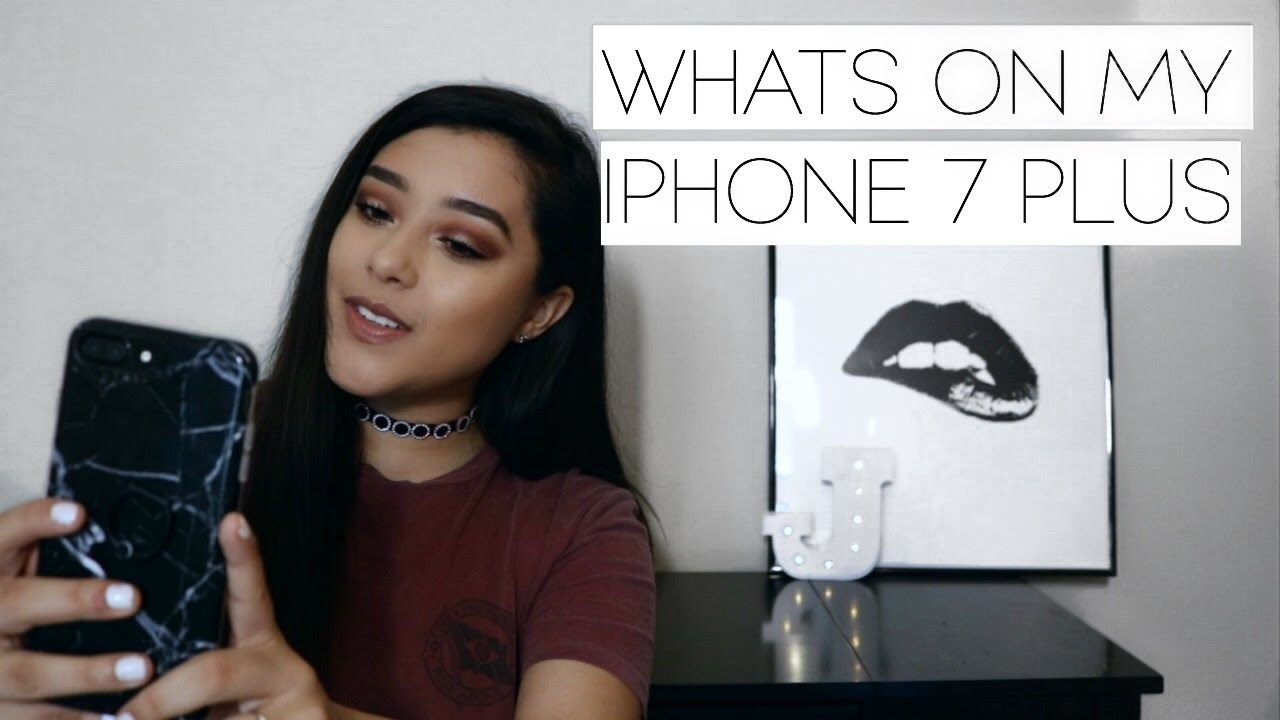 WHATS ON MY IPHONE 7 PLUS JET BLACK | Juliana Alvarez