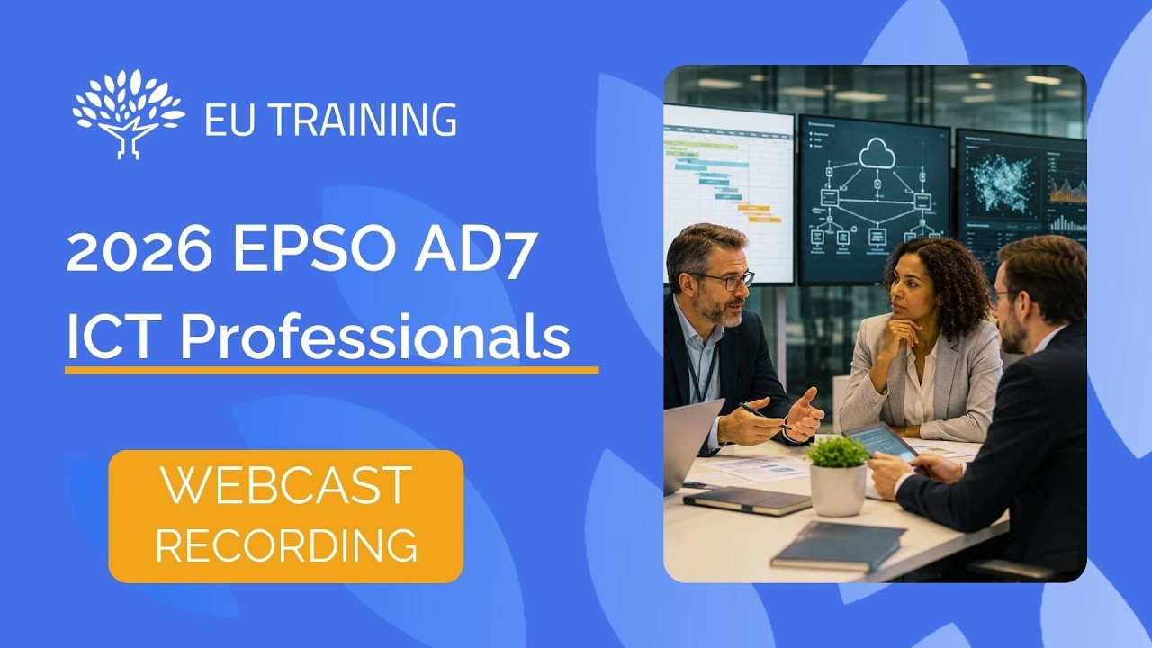 2026 EPSO ITC AD7 Professionals | Info Webcast
