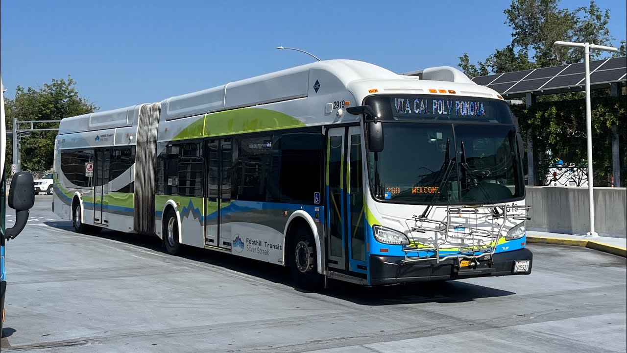 ⁴ᴷ⁶⁰ Foothill Transit 2020 New Flyer XN60 #2919 on Route Silver Streak