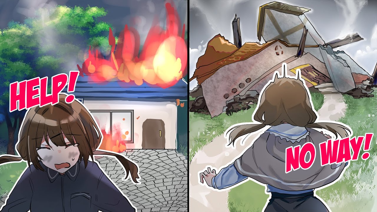 The Girl In My Class Whose House Burned Down And Me Lived Together. But Her New House Collapsed