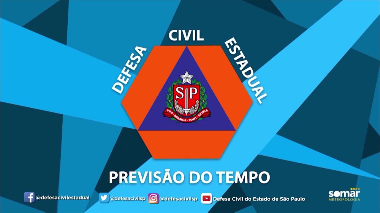 Defesa Civil do Estado de São Paulo - Previsão do Tempo - 06-04-2021