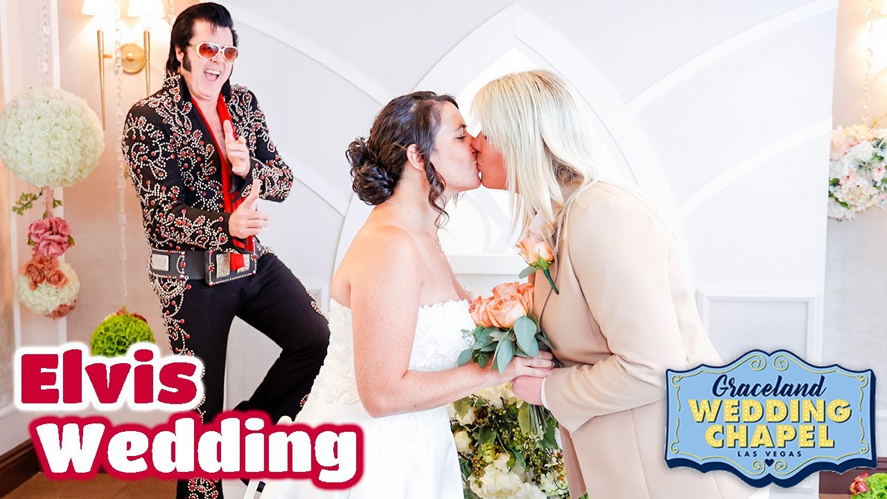 Kelly & Taryn's Elvis Wedding in Las Vegas | Graceland Chapel