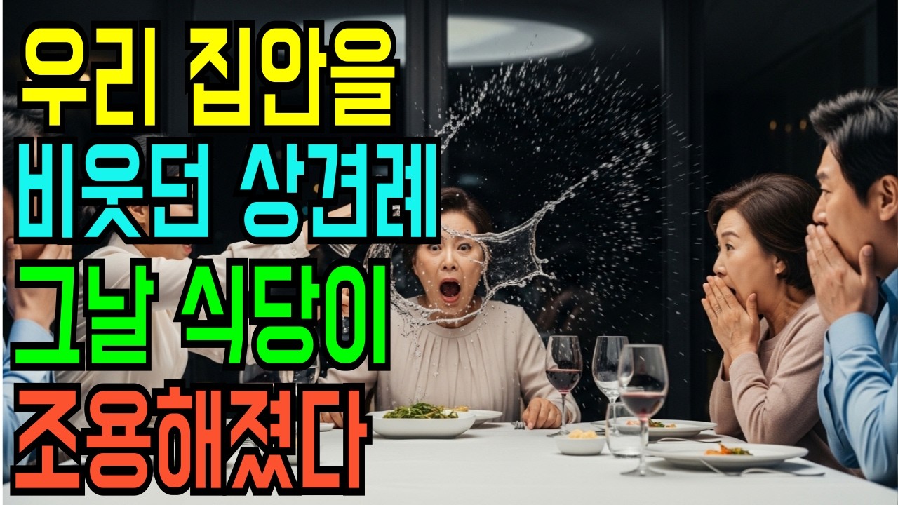 상견례 자리에서 “아버지 없는 집은 가정교육이 달라요”라던 예비 시어머니… 딸이 물을 뿌리자 식당이 조용해졌습니다