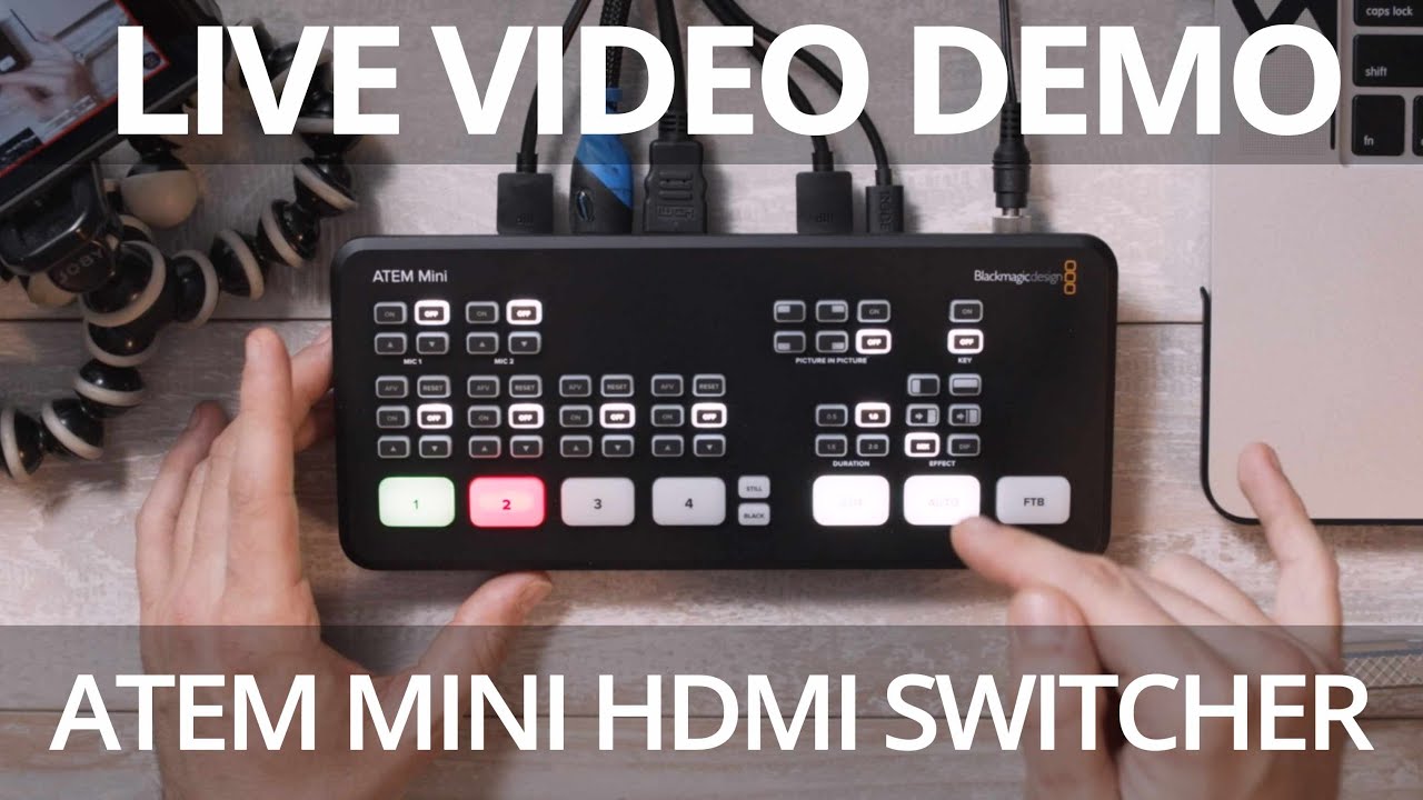 Live Demo: ATEM Mini HDMI Switcher by Blackmagic Design