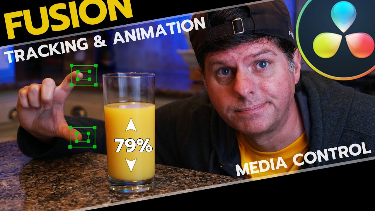 I am THIRSTY, Animation, TRACKING, Expressions & MEDIA Control Tutorial | Davinci Resolve | Fusion