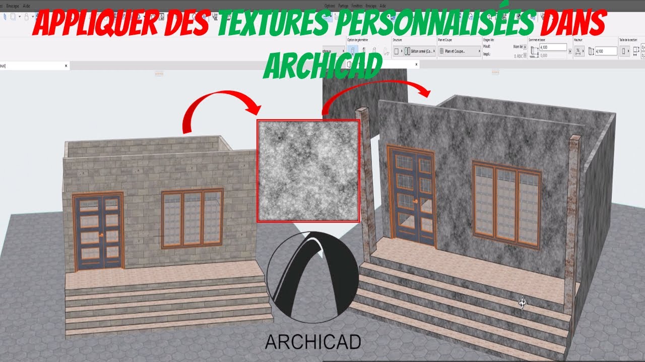 Appliquer des Textures Personnalisées dans Archicad | Guide Complet pour des Rendus Réalistes