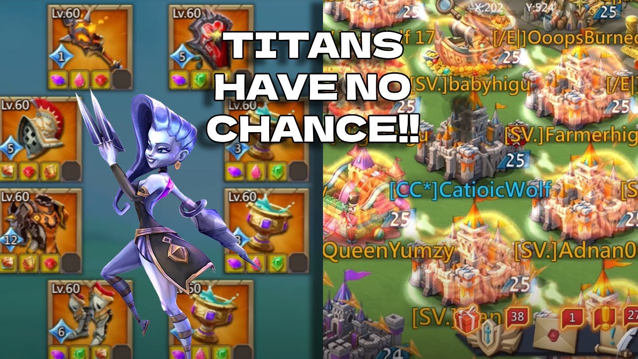 I Gave The Chinese Titans No Chance! Titan Trap Caps Them All! Lords Mobile!
