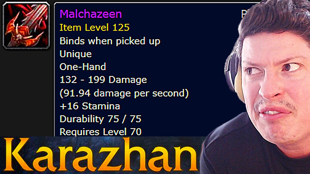 Getting NEW Dagger Item in Karazhan ! WoW Classic PvE Highlights