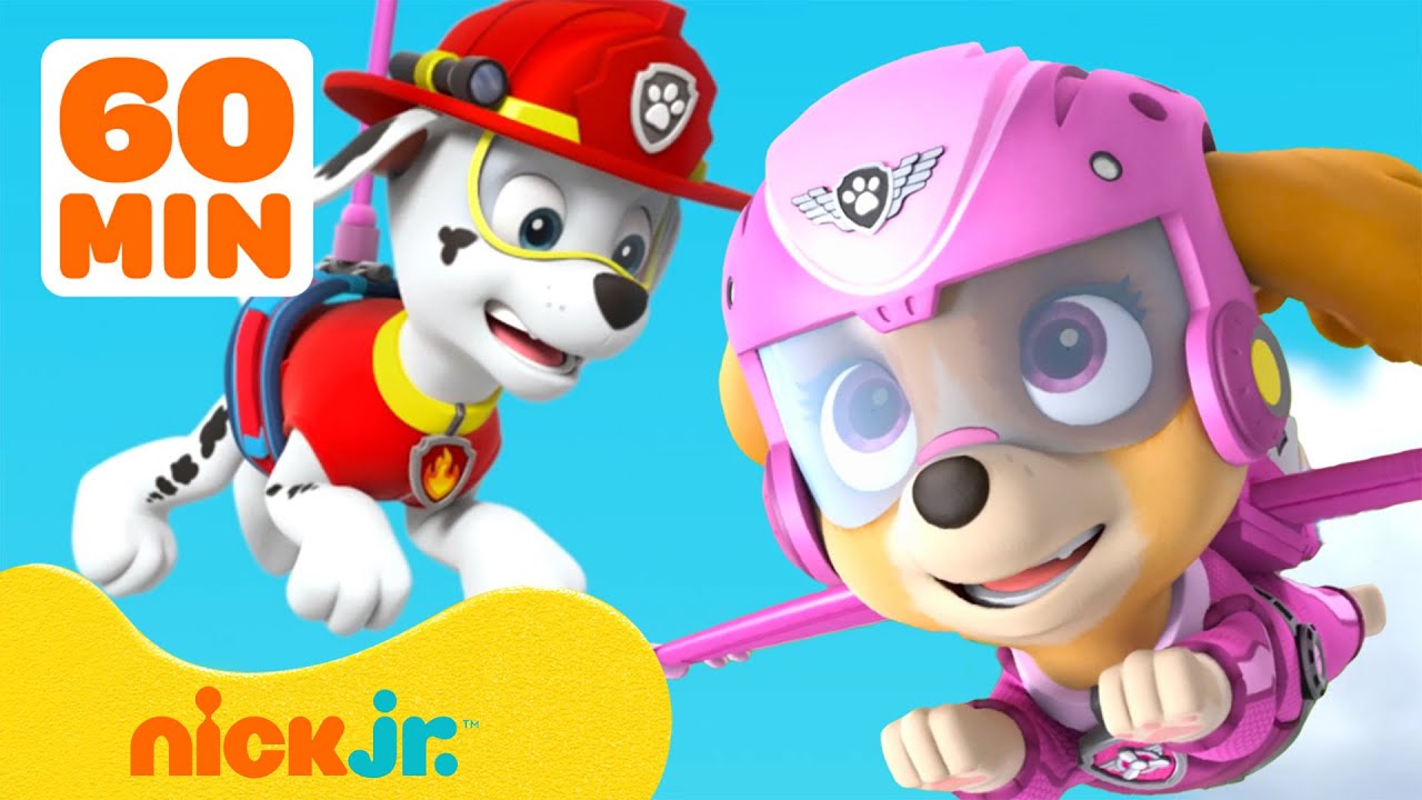 PAW Patrol | ¡PAW Patrol siente a lo grande! 💗 Compilación de 1 hora | Nick Jr. en Español