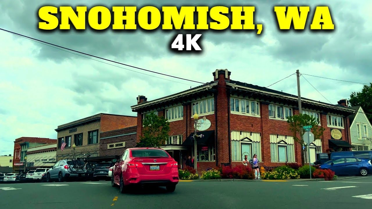 The City of SNOHOMISH in Washington State | PNW 4K Driving Tour