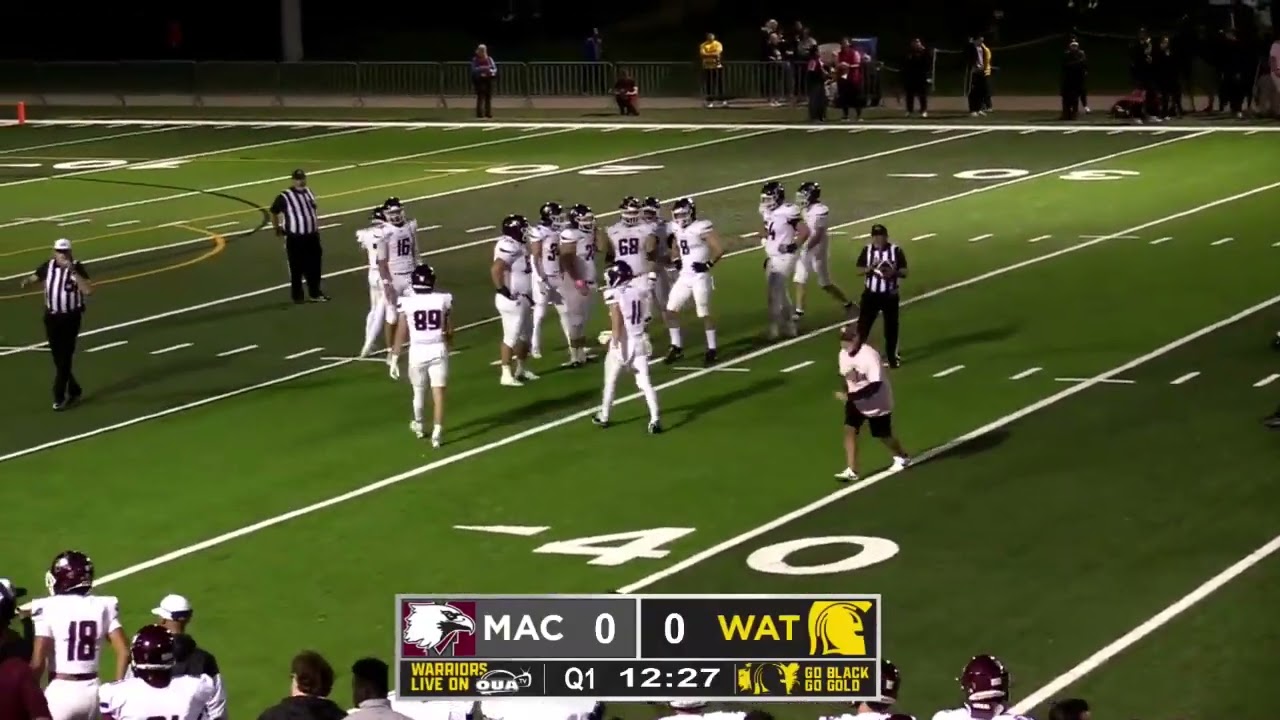 October 11, 2024 - USports Football - McMaster Marauders @ Waterloo Warriors