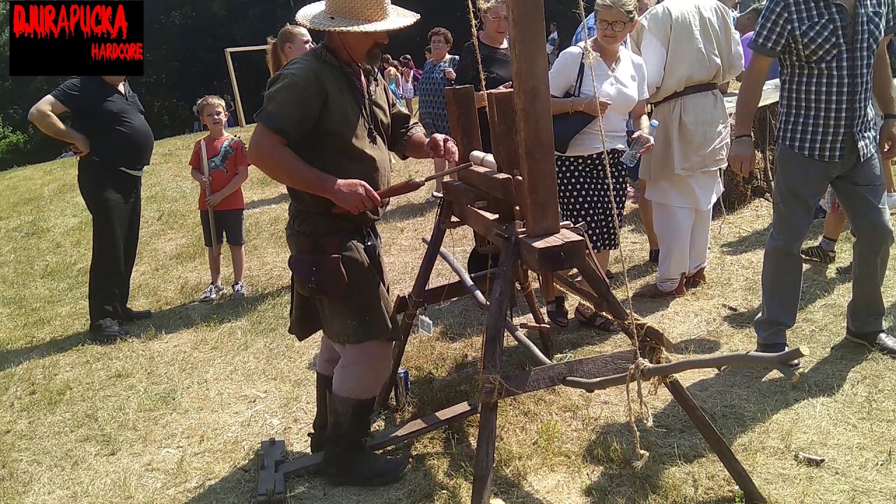 Viking LATHE from 11th century  Home made Lathe Machine - Viking medieval lathe -