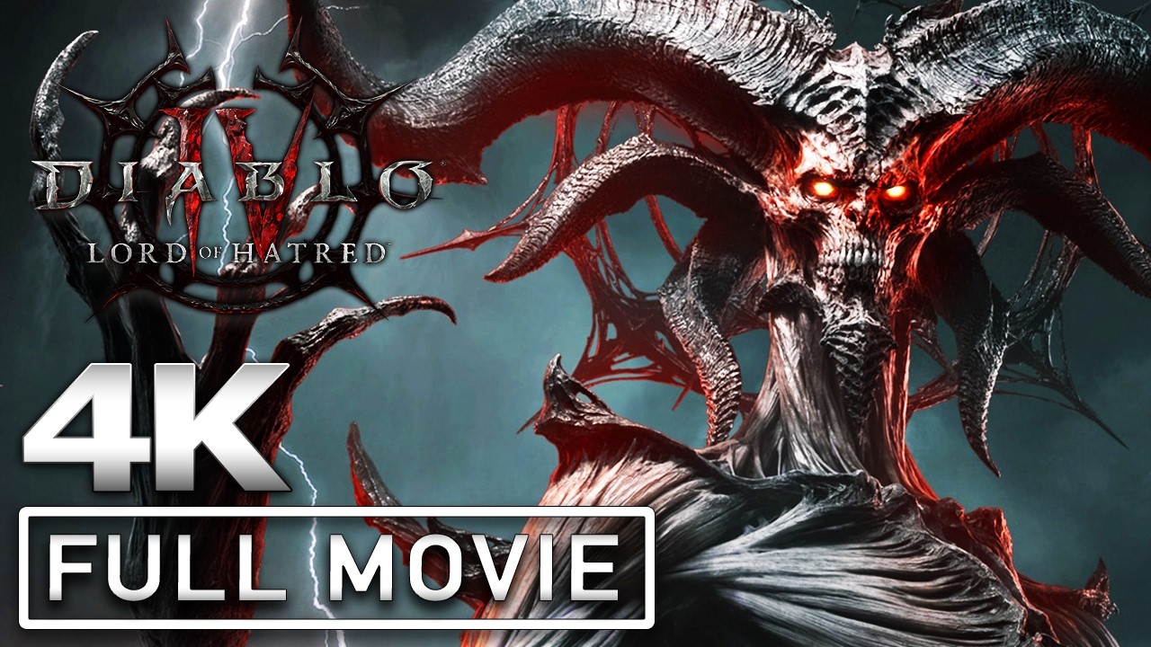 DIABLO 4 LORD OF HATRED All Cutscenes (Full Game Movie) 4K 60FPS Ultra HD