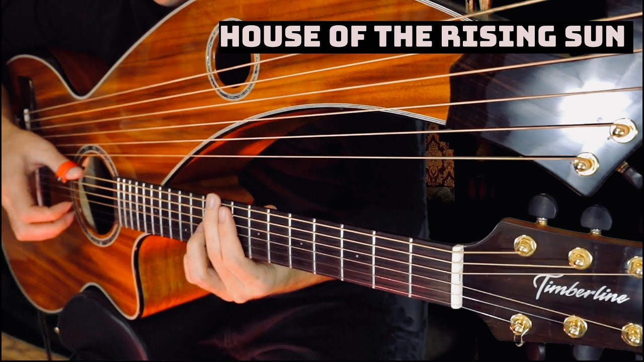 House of the Rising Sun - Harp Guitar & Banjo Cover