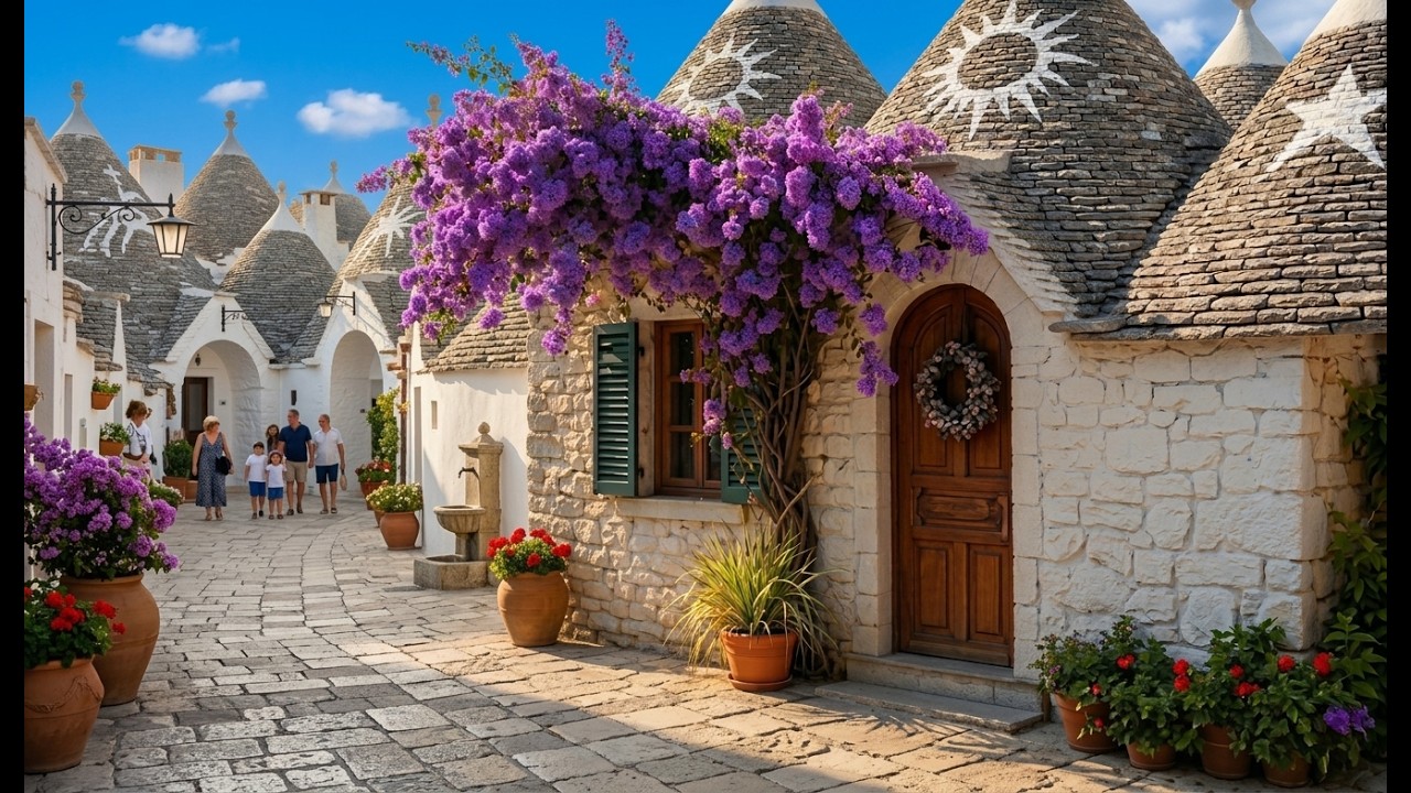 See How They Built This Fairytale Village! It's Unique In The World: Alberobello 4K