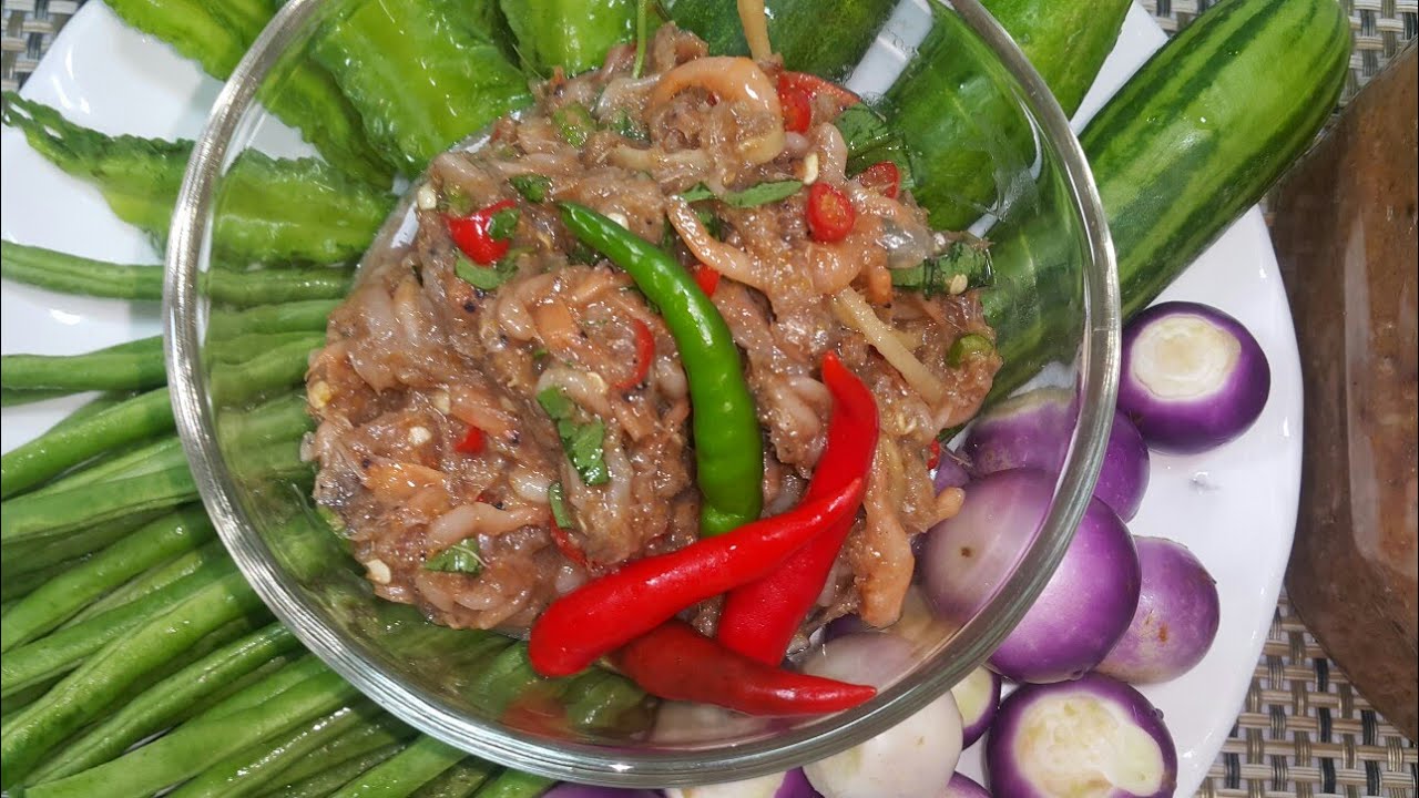 វិធីធ្វើ ផ្អកត្រីប្រៃ ឬ ផ្អកកាកឺម | วิธีทำน้ำพริกปลาเค็ม | How to make salted fish paste