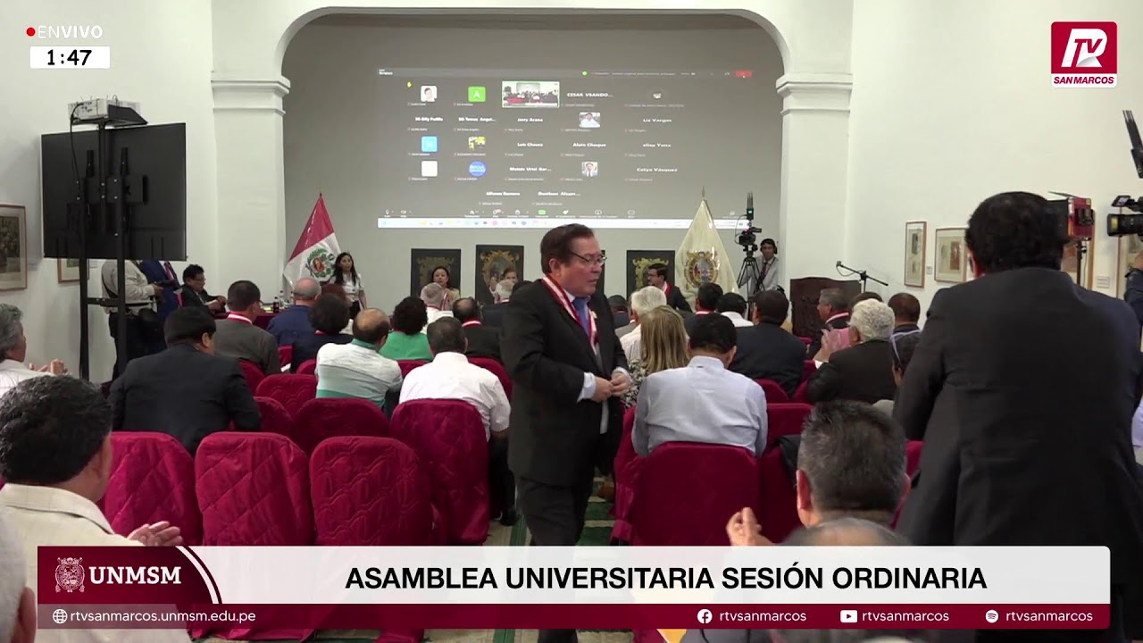 🔴#ENVIVO #UNMSM: ASAMBLEA UNIVERSITARIA SESIÓN ORDINARIA 16-01-2026