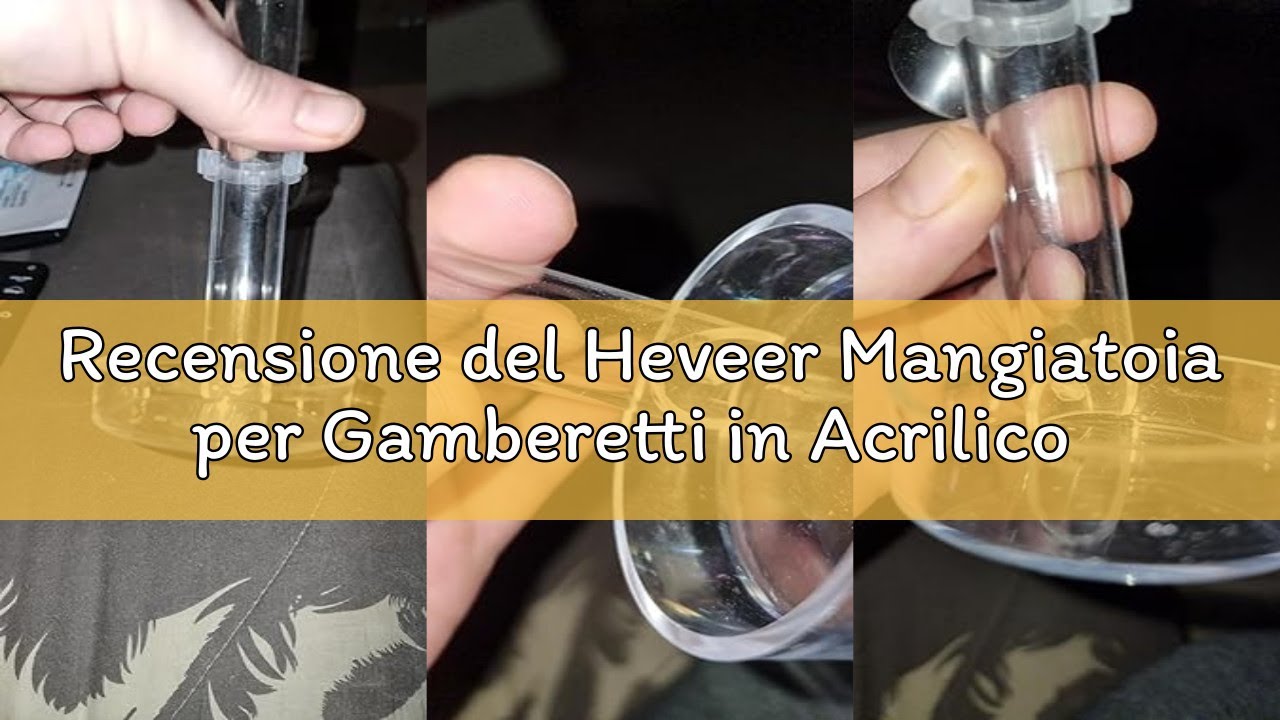 Recensione del Heveer Mangiatoia per Gamberetti in Acrilico Tubo di Alimentazione per Gamberetti Dur