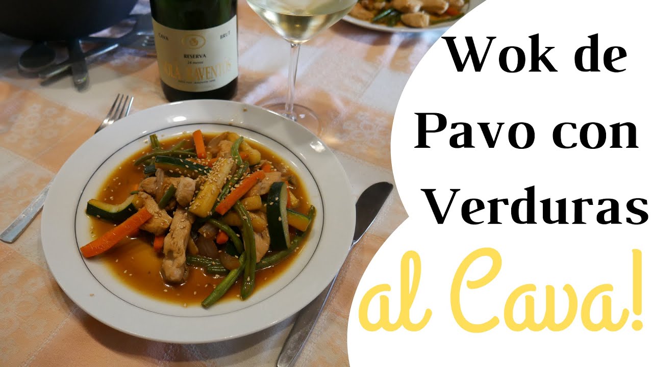 Wok de Pavo con Verduras al Cava - Cocina en la Cava #1 - Solà Raventós