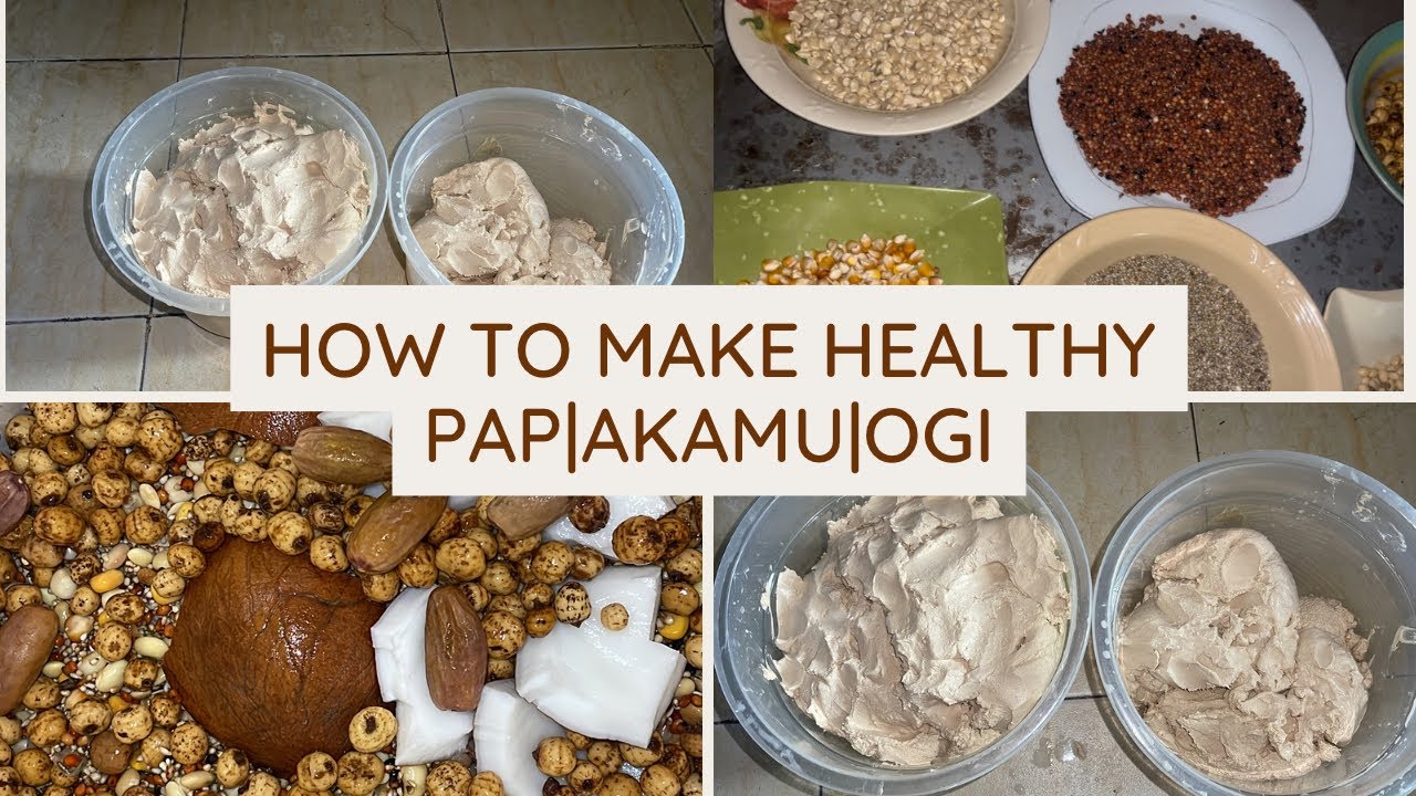 HOW TO MAKE WEIGHT GAIN PAP(Akamu|Ogi) FOR BABIES |MIXED GRAINS WITH COCONUT, DATES AND TIGER NUTS