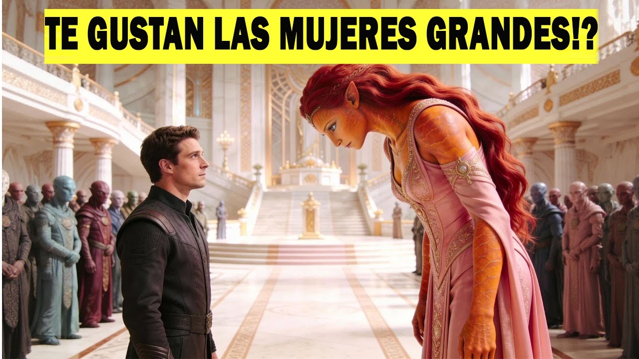 Se burlaron cuando al humano le asignaron una novia alienígena que le doblaba en altura...