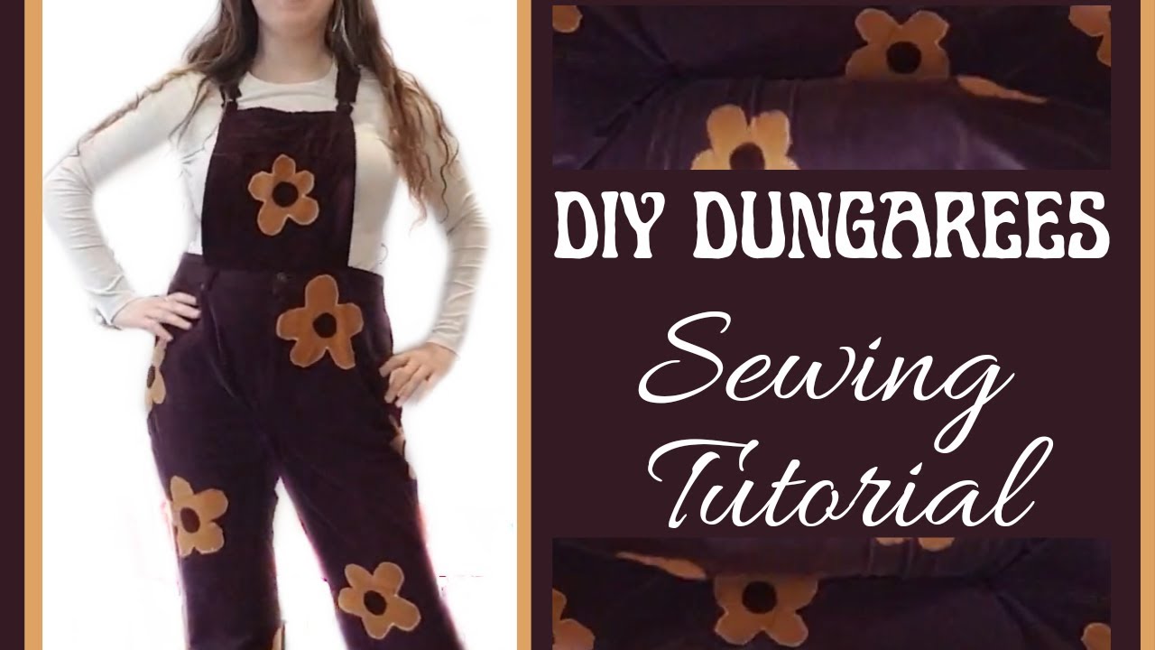 DIY Flowery Dungarees | Sewing Tutorial 🌸✨
