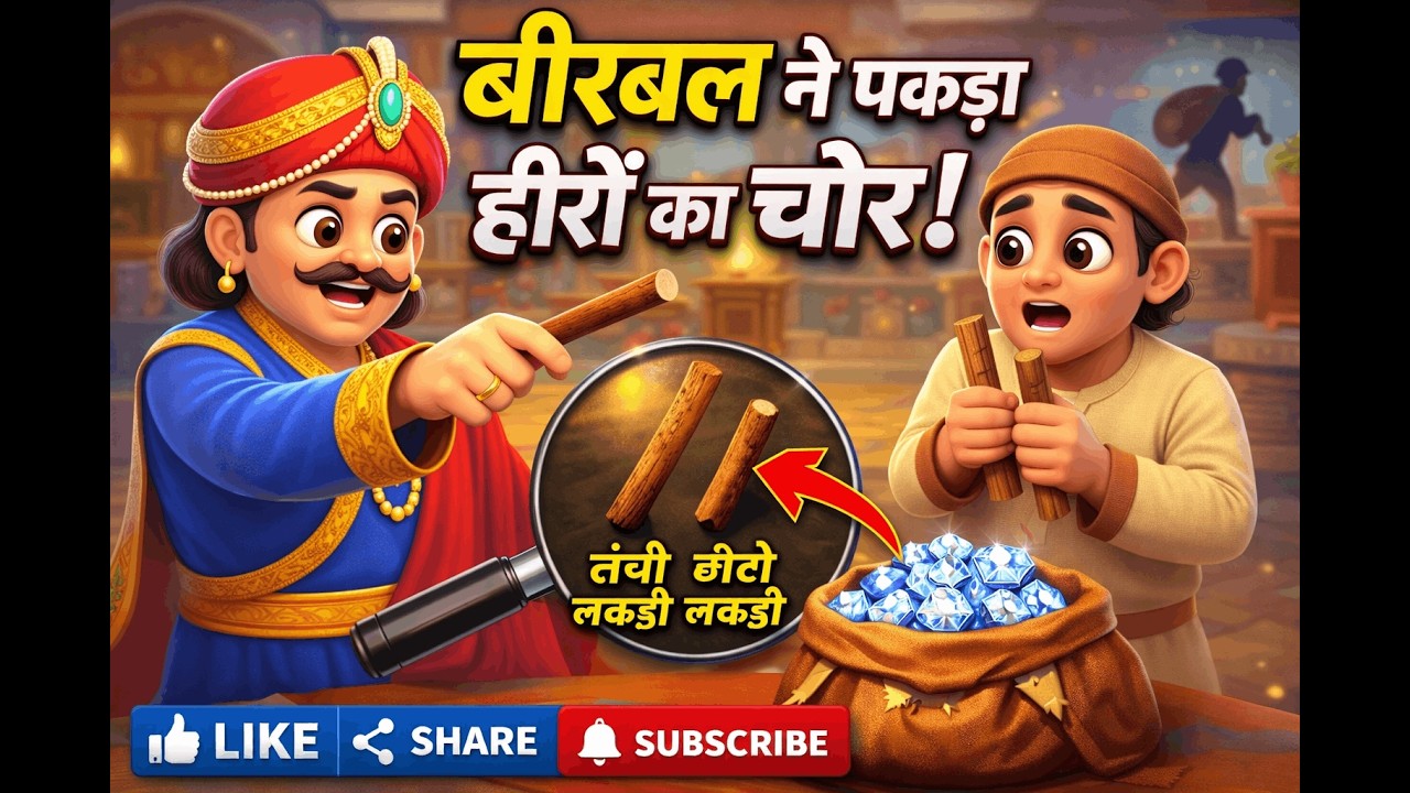 🔥 बीरबल ने ऐसे पकड़ा हीरों का चोर | चतुराई की मिसाल