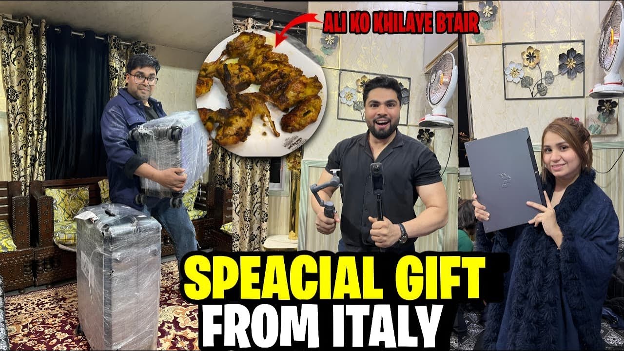 Ali ne diye special gifts// Hamne khilae ali ko btair// too much fun // Baig ki opening 