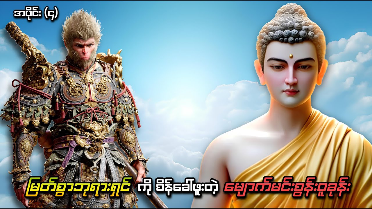 မြတ်စွာဘုရားရှင်ကို စိန်ခေါ်ဖူးတဲ့ မျောက်မင်းစွန်းဝူခုန်း | အပိုင်း (၄) | Journey to the West (1986)