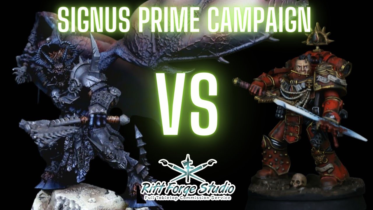 Blood Angels vs Daemons Signus Prime campaign for Warhammer Horus Heresy Game 5
