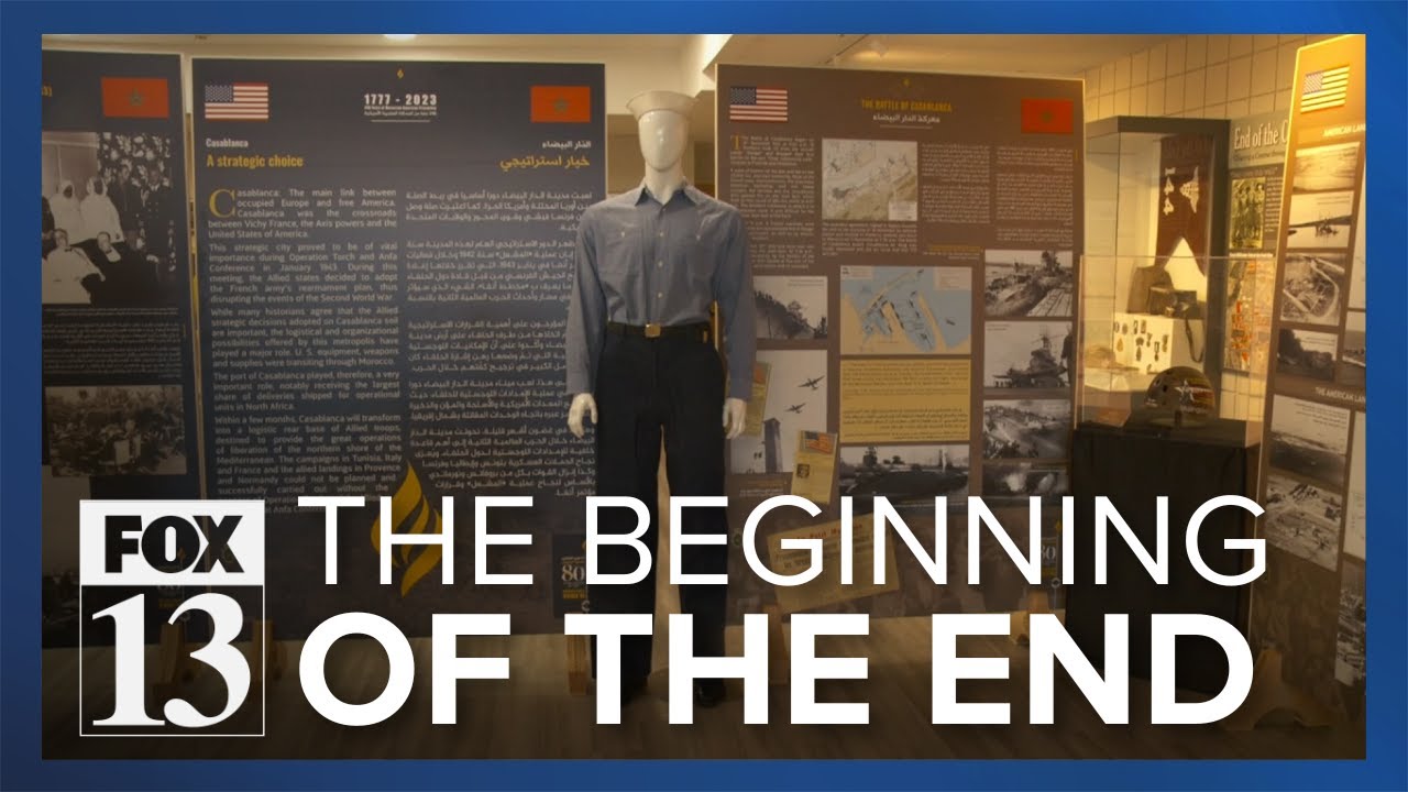 Exhibit commemorating WWII 'Operation Torch' on display at Camp Williams