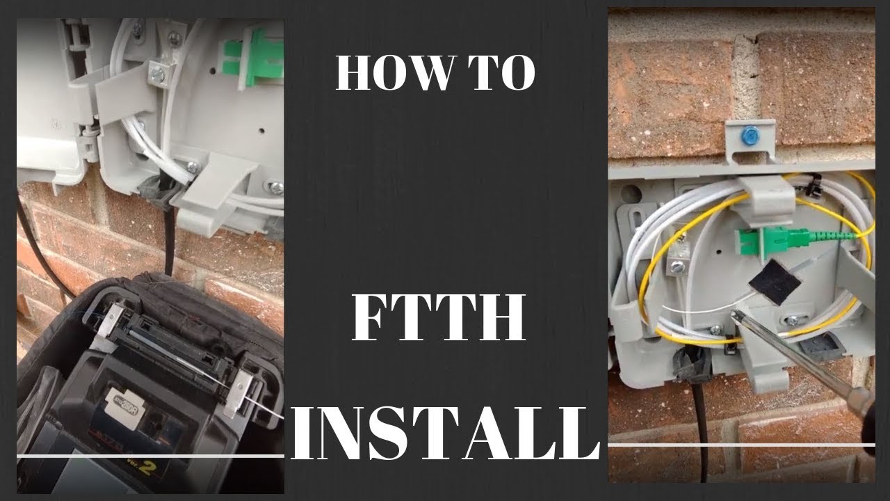 HOW TO INSTALL FTTH ( Fiber to the home)