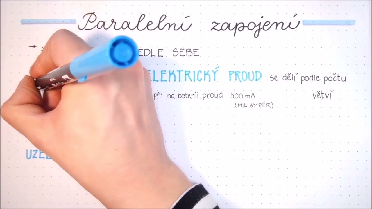 Elektrick&yacute; obvod  - S&eacute;riov&eacute; a paraleln&iacute; zapojen&iacute;