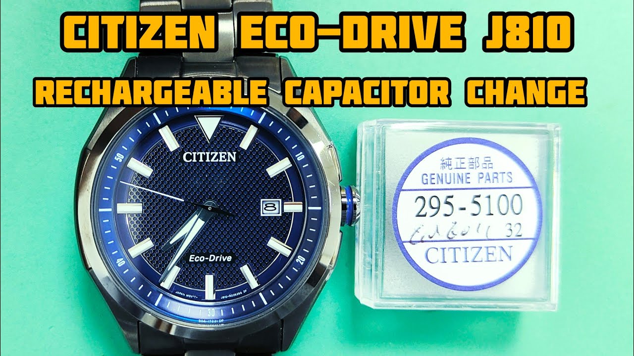 how to replace Rechargeable Battery Citizen Eco-Drive watch Caliber J810 #watchservicebd