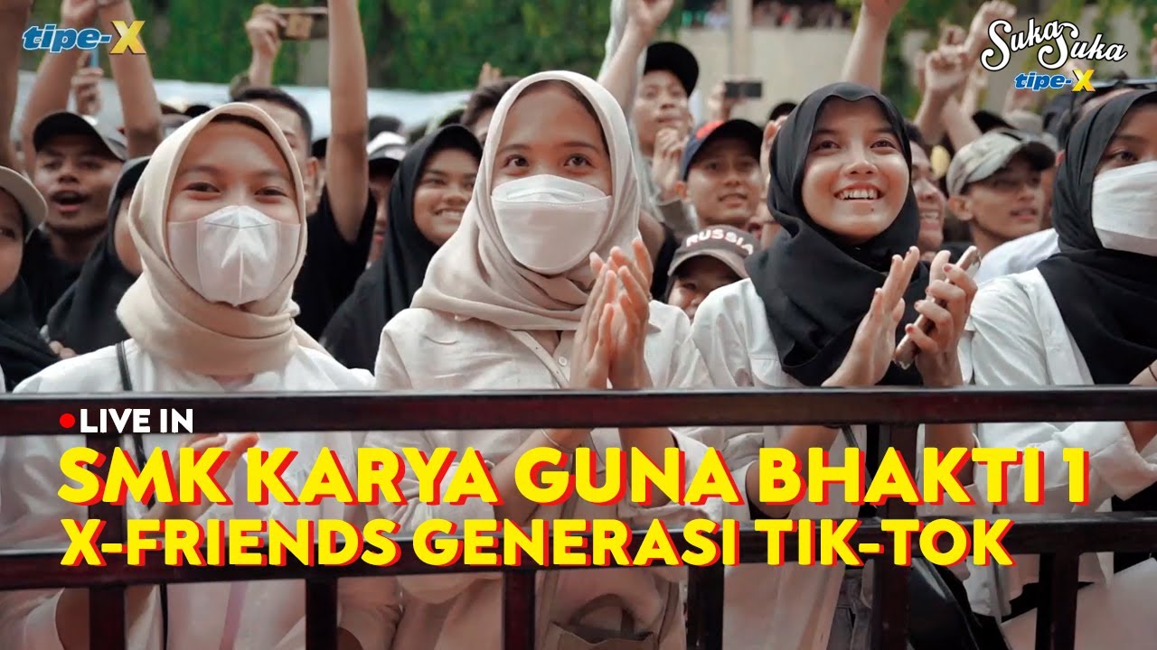 TIPE-X LIVE IN SMK KARYA GUNA BHAKTI 1 - SEMUA NUNGGU LAGU BOYBAND!!
