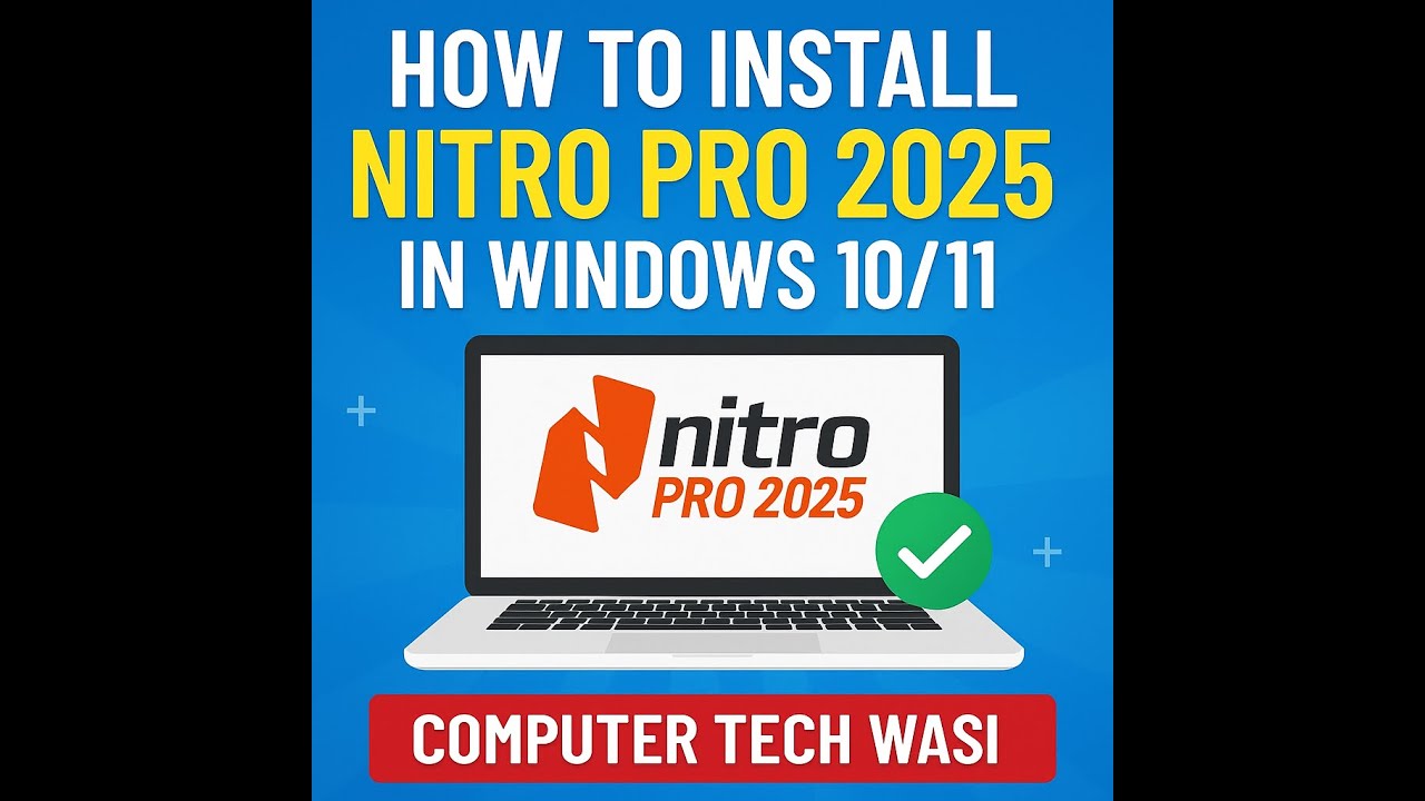 Nitro Pro 14 / 2025 Full Setup & Installation | Best PDF Editor 2025