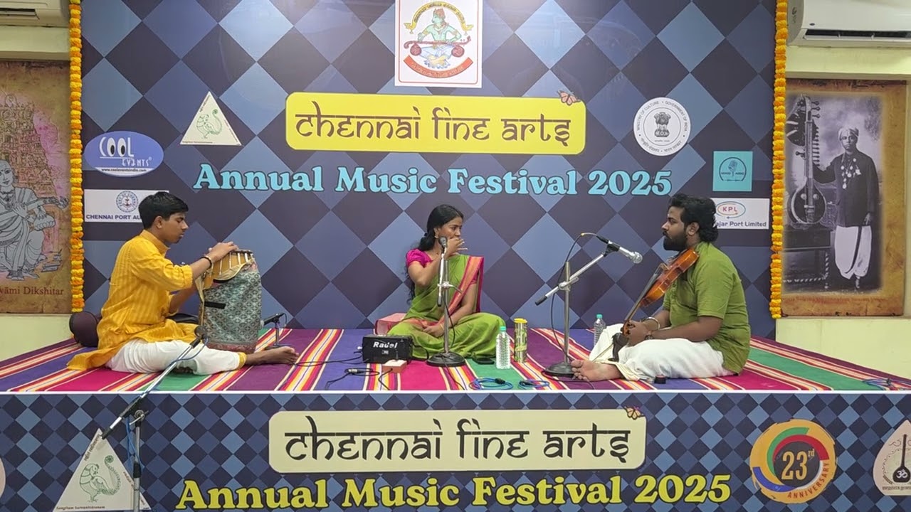 Srivatsan Srinivasan Mridangam Accompaniment at Chennai Fine Arts, Mylapore - Dec 2025