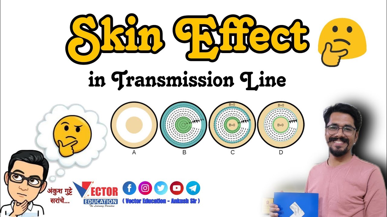 Skin Effect 🔥 in Transmission Line #skineffect #powersystem #mahatransco #facts #losses #electrical
