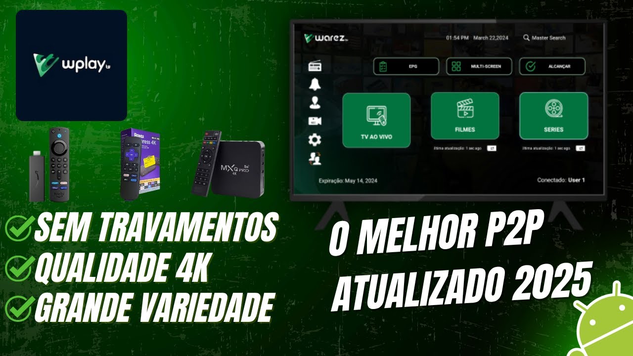 WPLAY P2P 2025 ATUALIZADO! Instalação + Configuração COMPLETA (Android TV / Fire Stick / TV Box)