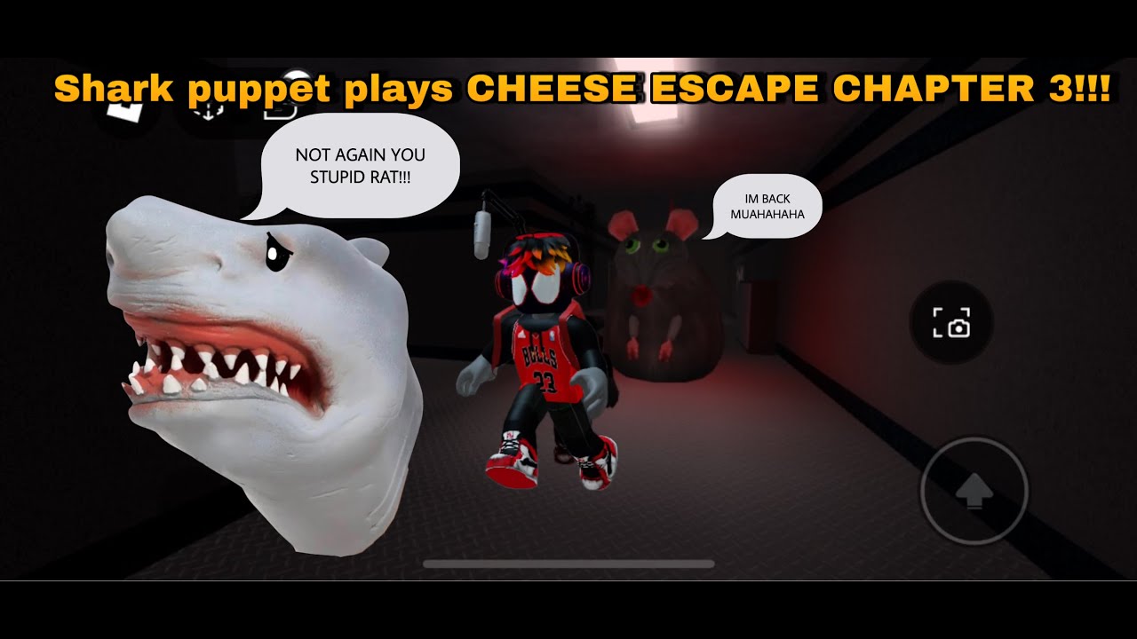 Shark Puppet plays CHEESE ESCAPE CHAPTER 3!!!