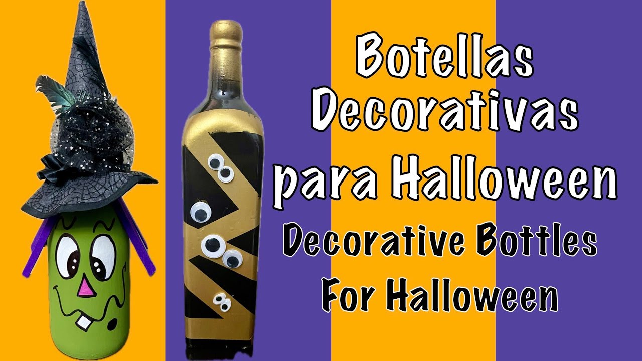 Botellas Decorativas para Halloween 🎃 | Decorative Bottles for Halloween