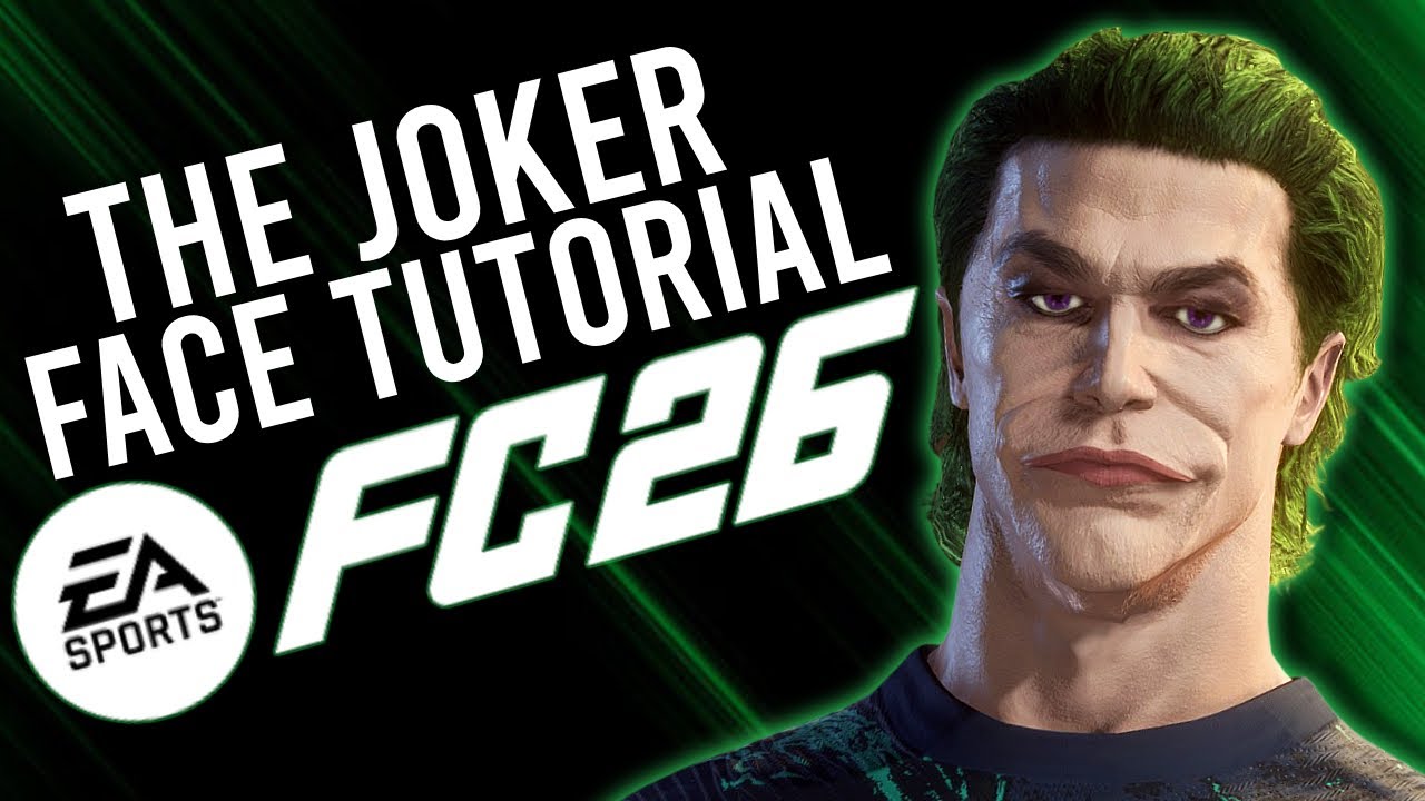 EA FC 26 | THE JOKER | Pro Clubs & Career Mode Face Creation
