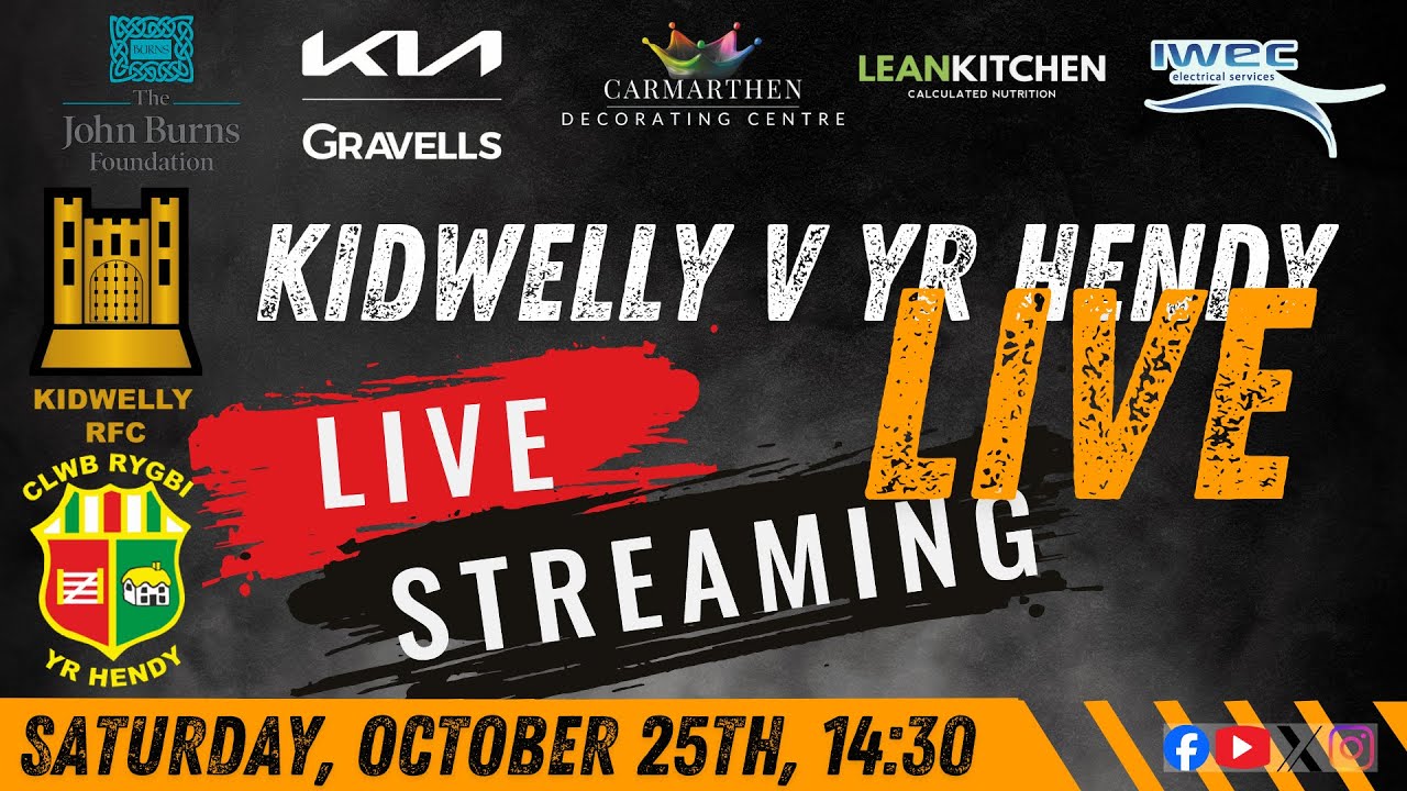WRU National  Division 1 Cup - Kidwelly  v Yr Hendy - 25th October 2025 - 14:30
