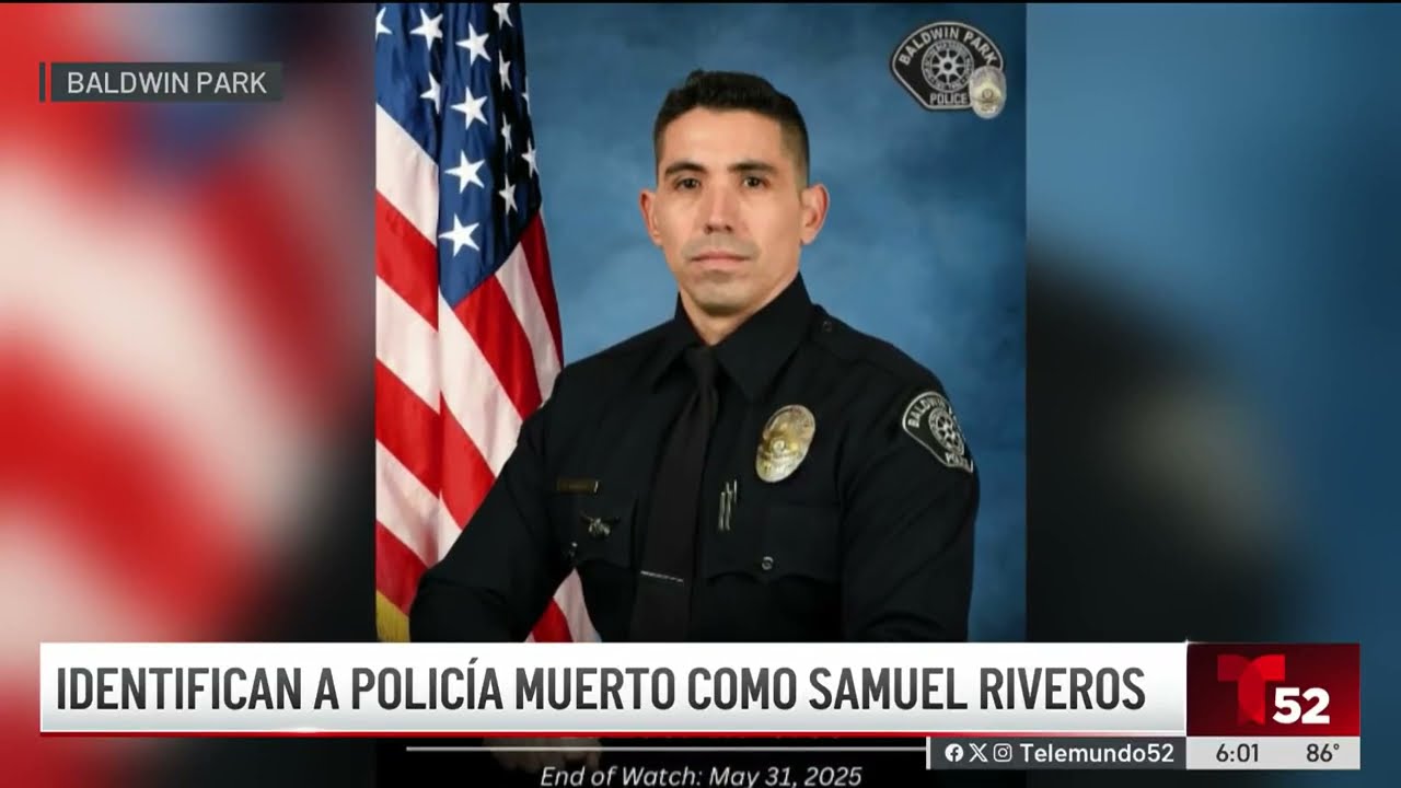 Identifican a oficial de policía fallecido tras un tiroteo en Baldwin Park