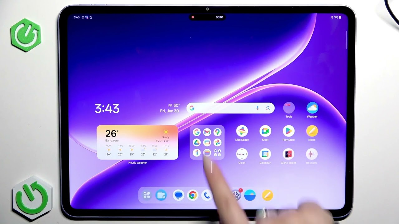 Comment enregistrer l'écran avec le son interne sur OnePlus Pad Go 2 (Wi‑Fi)