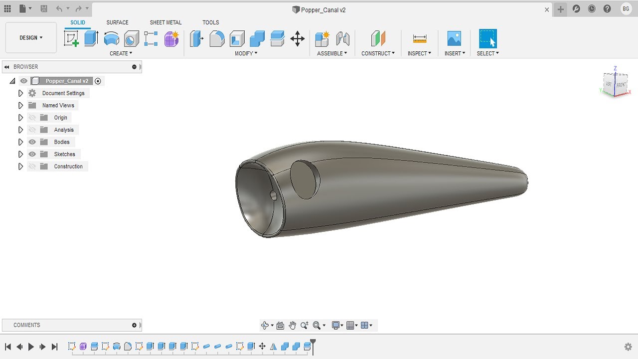 Cómo diseñar un señuelo tipo Popper para impresión 3D