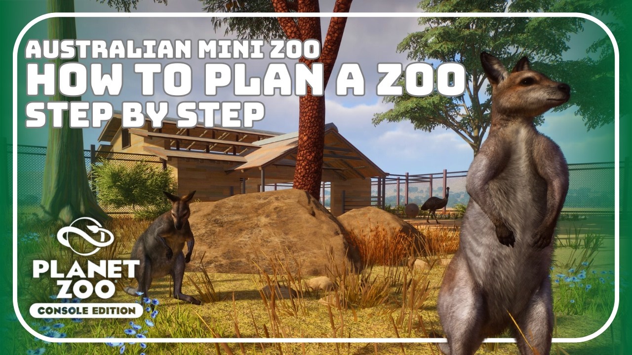 How To Plan A Zoo In Planet Zoo - Step By Step Guide - Australia Mini Zoo
